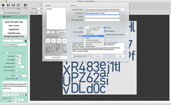 bmGlyph publish format